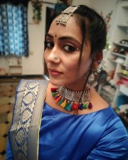 Chepala Katha Fame Meghana Chowdary Latest Dussehra Festival Stills