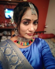 Chepala Katha Fame Meghana Chowdary Latest Dussehra Festival Stills