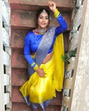Chepala Katha Fame Meghana Chowdary Latest Dussehra Festival Stills