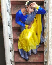 Chepala Katha Fame Meghana Chowdary Latest Dussehra Festival Stills