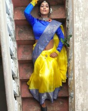 Chepala Katha Fame Meghana Chowdary Latest Dussehra Festival Stills