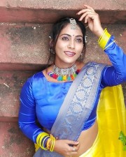 Chepala Katha Fame Meghana Chowdary Latest Dussehra Festival Stills