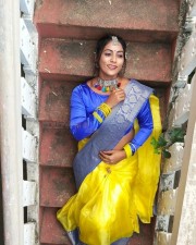 Chepala Katha Fame Meghana Chowdary Latest Dussehra Festival Stills