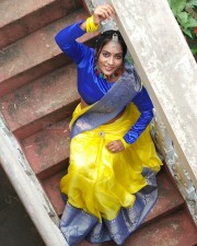 Chepala Katha Fame Meghana Chowdary Latest Dussehra Festival Stills
