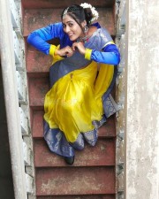 Chepala Katha Fame Meghana Chowdary Latest Dussehra Festival Stills