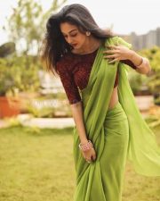 Actress Aishwarya Arjun Diwali Photos