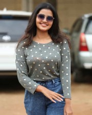 Actress Anupama Parameshwaran At Sai Dharam Tej On Location Photos