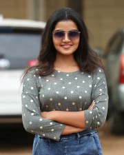 Actress Anupama Parameshwaran At Sai Dharam Tej On Location Photos