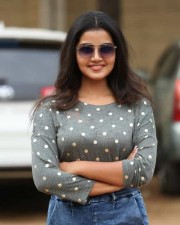 Actress Anupama Parameshwaran On Shooting Spot Photos