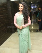 Actress Anupama Parameswaran Green Saree Photos