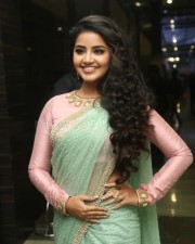 Actress Anupama Parameswaran Green Saree Photos