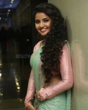 Actress Anupama Parameswaran Green Saree Photos