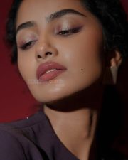 Actress Anupama Parameswaran in a Black Charcoal Saree Style Full Sleeved Gown Photos 04 Actress Anupama Parameswaran in a Black Charcoal Saree Style Full Sleeved Gown Photos 04