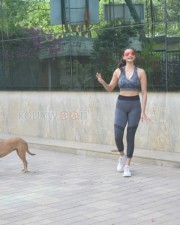 Actress Daisy Shah spotted at Boxing Class in Andheri Pictures