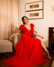 Actress Kavya Thapar Red Hot Dress Photos