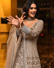 Actress Kavya Thapar at Eagle Movie Pre Release Event Pictures 13