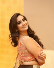 Actress Manjusha At Kavacham Trailer Launch Photos