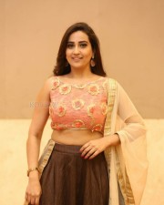 Actress Manjusha At Kavacham Trailer Launch Photos