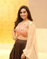 Actress Manjusha At Kavacham Trailer Launch Photos