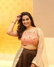 Actress Manjusha At Kavacham Trailer Launch Photos