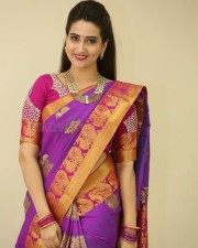 Actress Manjusha Traditional Saree Photos