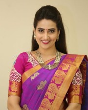 Actress Manjusha Traditional Saree Photos