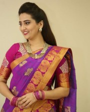 Actress Manjusha Traditional Saree Photos