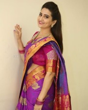 Actress Manjusha Traditional Saree Photos