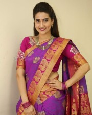 Actress Manjusha Traditional Saree Photos