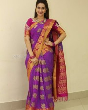 Actress Manjusha Traditional Saree Photos