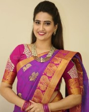 Actress Manjusha Traditional Saree Photos