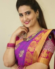 Actress Manjusha Traditional Saree Photos
