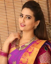 Actress Manjusha Traditional Saree Photos