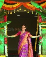 Actress Manjusha Traditional Saree Photos