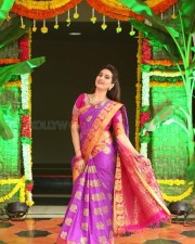 Actress Manjusha Traditional Saree Photos