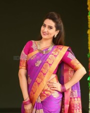 Actress Manjusha Traditional Saree Photos