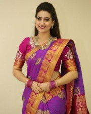 Actress Manjusha Traditional Saree Photos