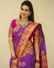 Actress Manjusha Traditional Saree Photos