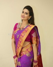 Actress Manjusha Traditional Saree Photos