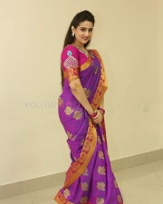 Actress Manjusha Traditional Saree Photos