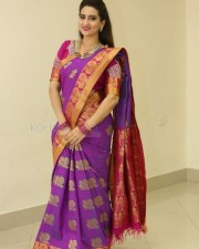 Actress Manjusha Traditional Saree Photos