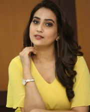 Actress Manjusha Yellow Dress Photos