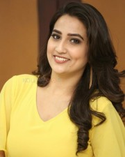 Actress Manjusha Yellow Dress Photos