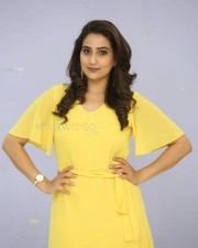 Actress Manjusha Yellow Dress Photos