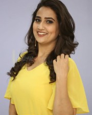 Actress Manjusha Yellow Dress Photos