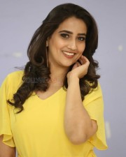 Actress Manjusha Yellow Dress Photos