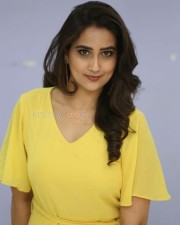 Actress Manjusha Yellow Dress Photos