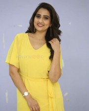 Actress Manjusha Yellow Dress Photos