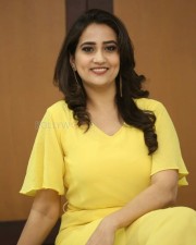 Actress Manjusha Yellow Dress Photos