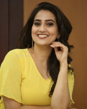 Actress Manjusha Yellow Dress Photos